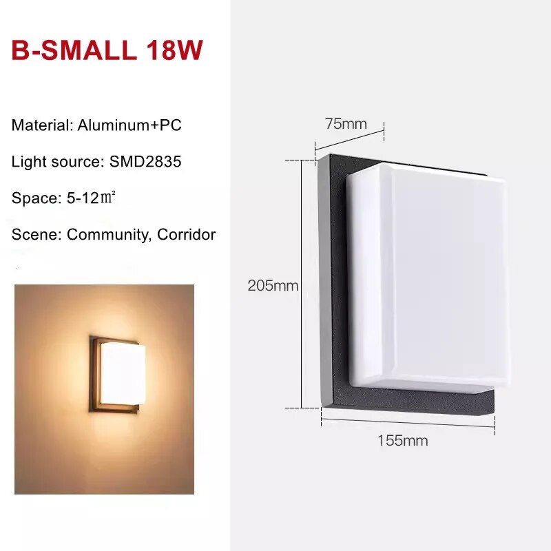 UrbanSpectra - Zewnętrzne lampy ścienne LED
