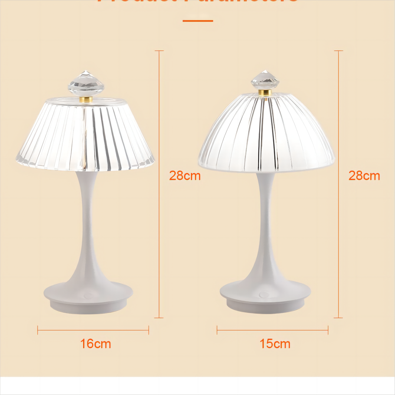 LuxeGlow | Dekoracyjna lampa łóżkowa LED