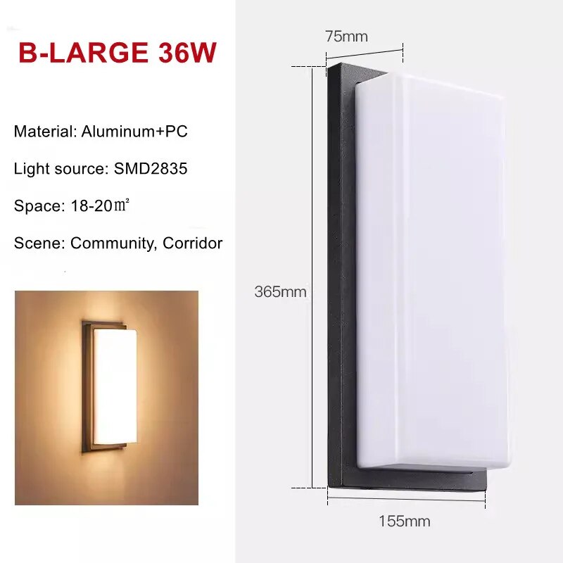 UrbanSpectra - Zewnętrzne lampy ścienne LED