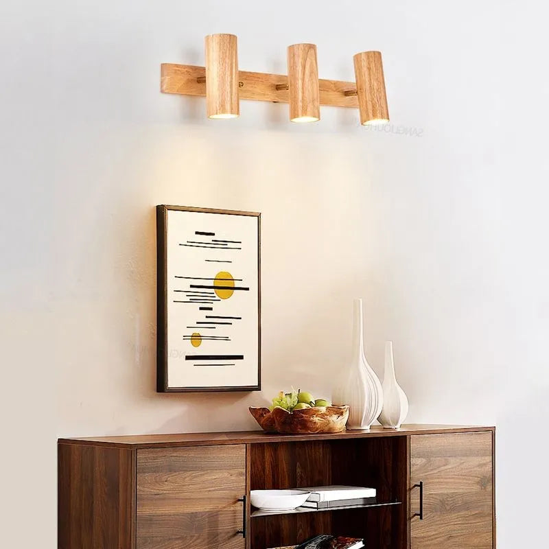 NordicGleam - Lampa ścienna Walnut Twist