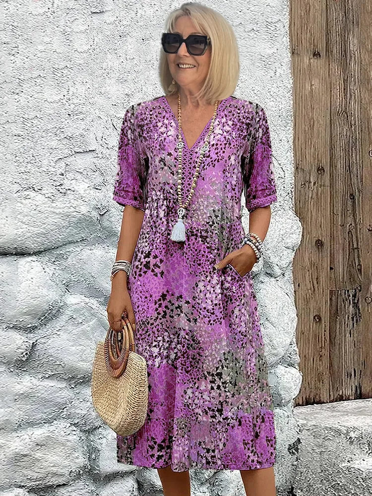 LB | Elegancka i nowoczesna sukienka midi