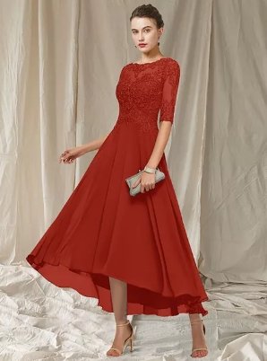 LB | Elegancka imprezowa sukienka maxi z koronką