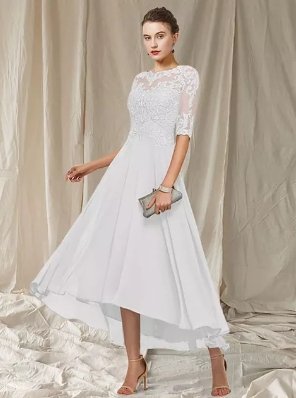 LB | Elegancka imprezowa sukienka maxi z koronką