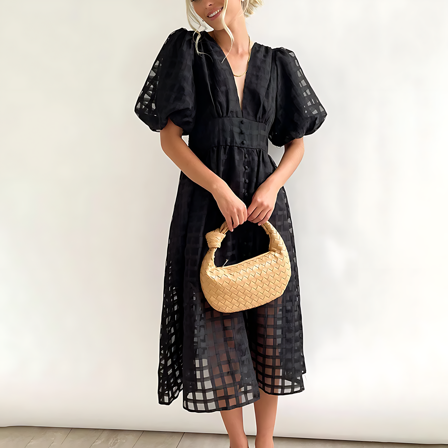 LB | Elegancka sukienka midi