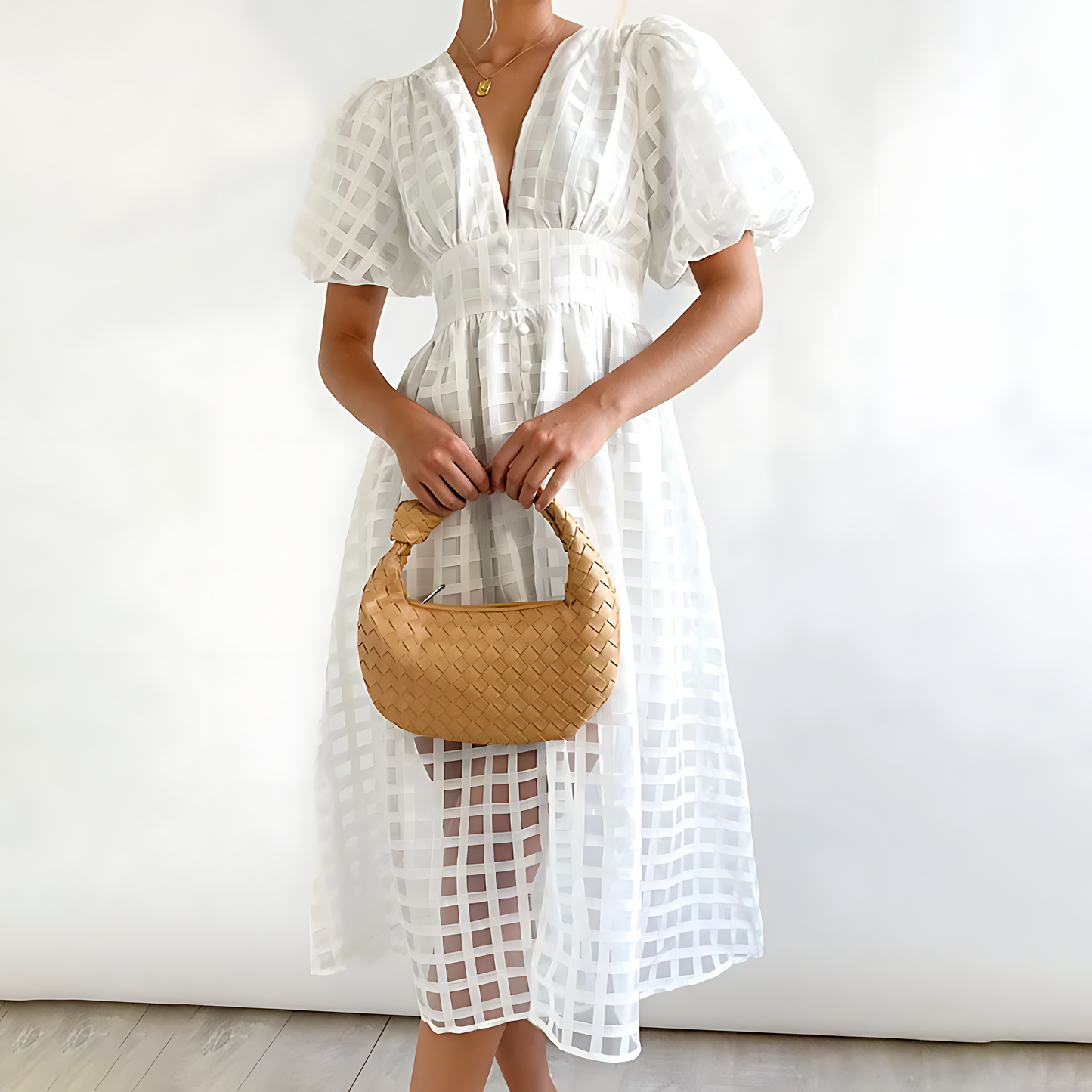 LB | Elegancka sukienka midi