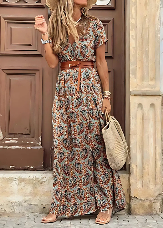 LB | Elegancka sukienka maxi w stylu boho