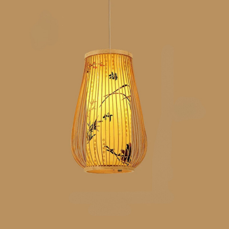 BambooHarmony | Spokojna lampa wisząca do herbaciarni