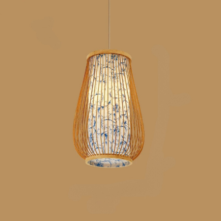 BambooHarmony | Spokojna lampa wisząca do herbaciarni