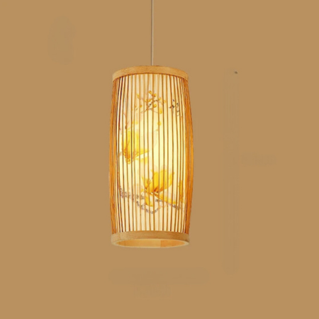 BambooHarmony | Spokojna lampa wisząca do herbaciarni