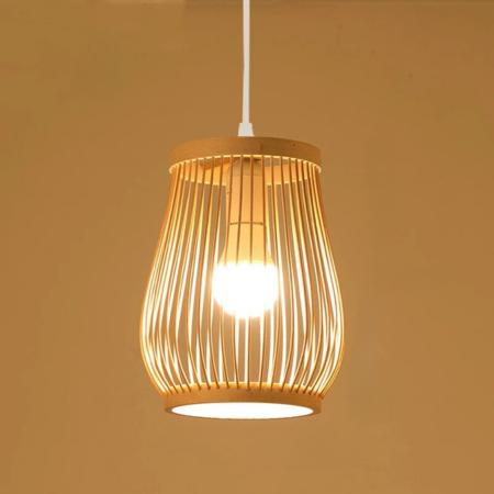BambooHarmony | Spokojna lampa wisząca do herbaciarni