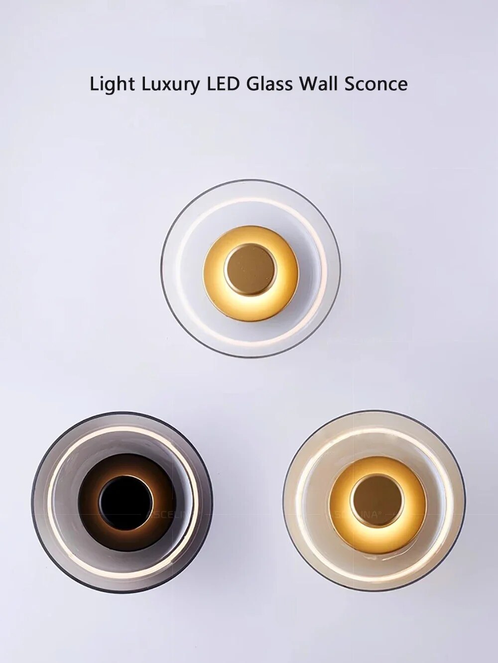 GlazenGlo - Nowoczesna lampa ścienna Led Glazen