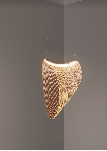 BirchGlow - lampa wisząca z drewna brzozowego