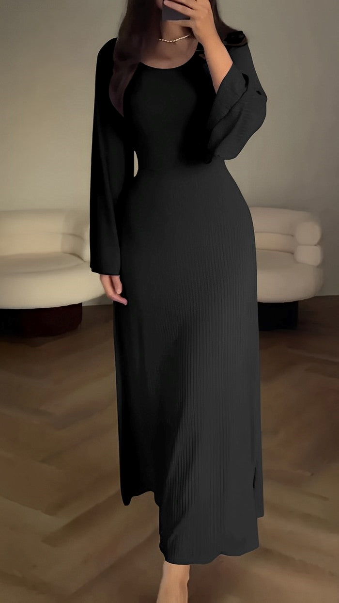 LB | Dopasowana sukienka maxi