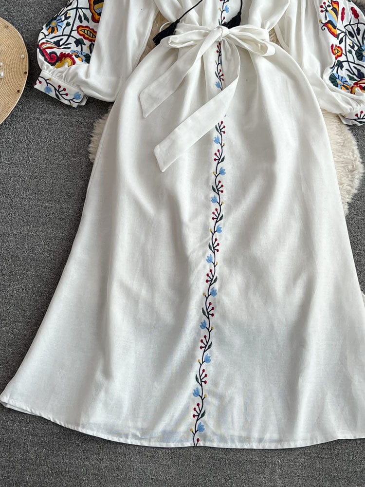 AS | Haftowana sukienka vintage