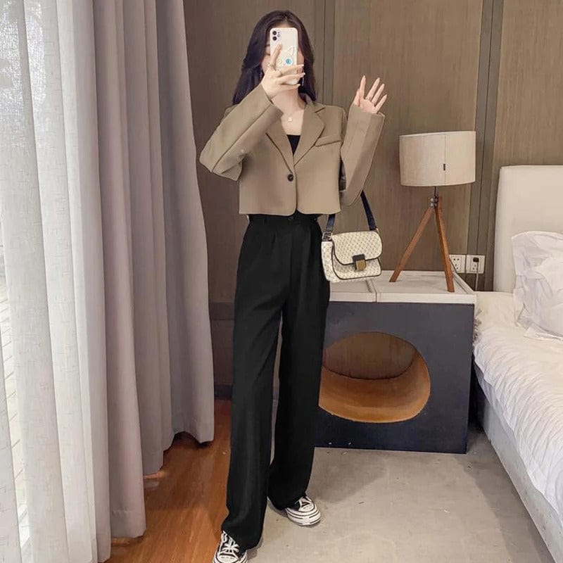 AS | Fashion Cropped Blazer Jacket