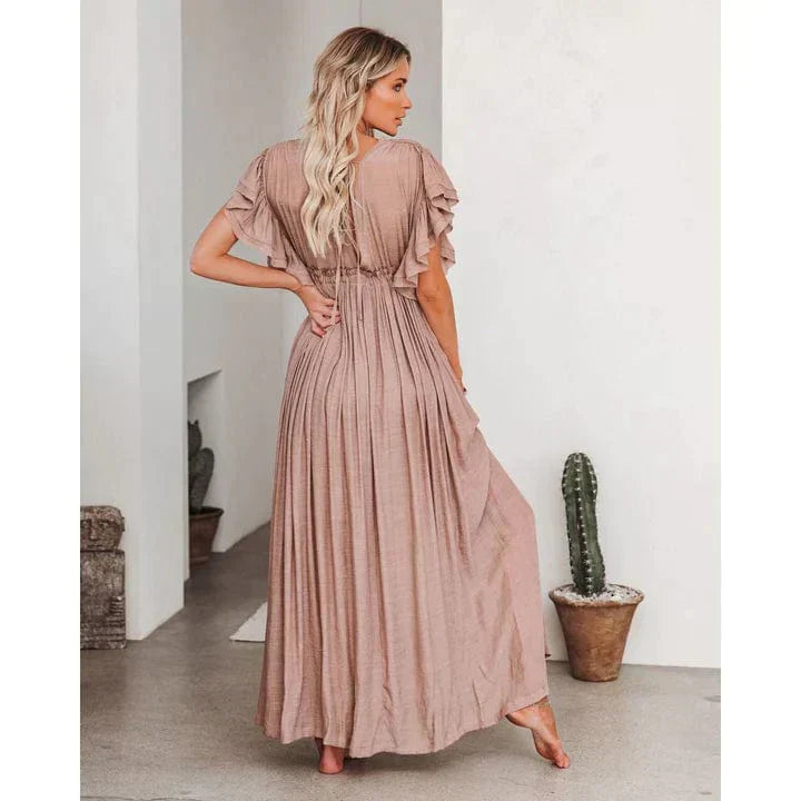 LB | Sukienka Maxi Ibiza Taupe
