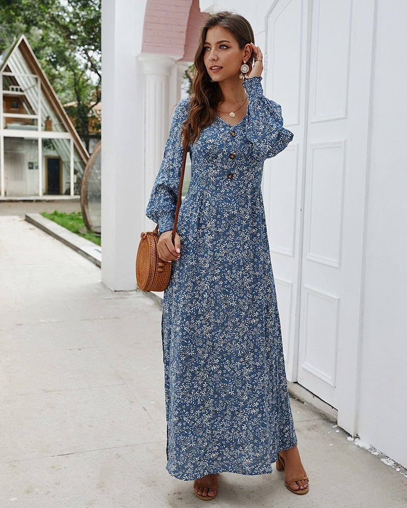 LB | "Nadin" Elegancka sukienka maxi