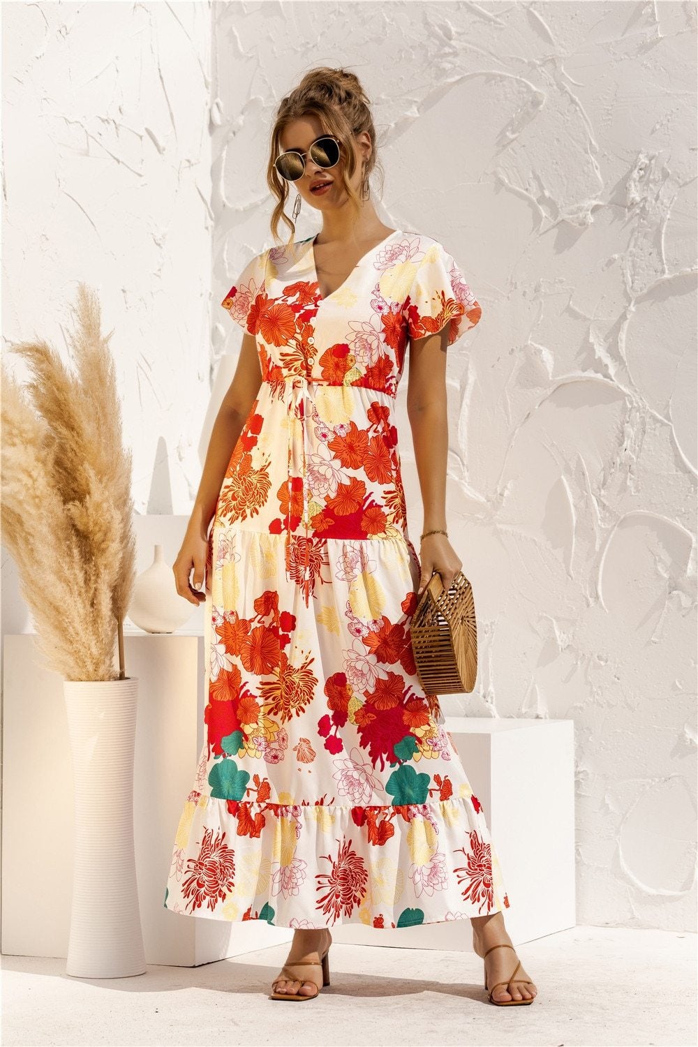LB | "Kailani" Elegancka designerska sukienka maxi