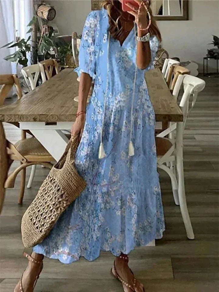 LB | artystyczna sukienka maxi