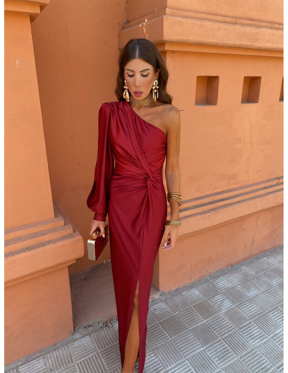 LB | Elegancka sukienka maxi na specjalne okazje