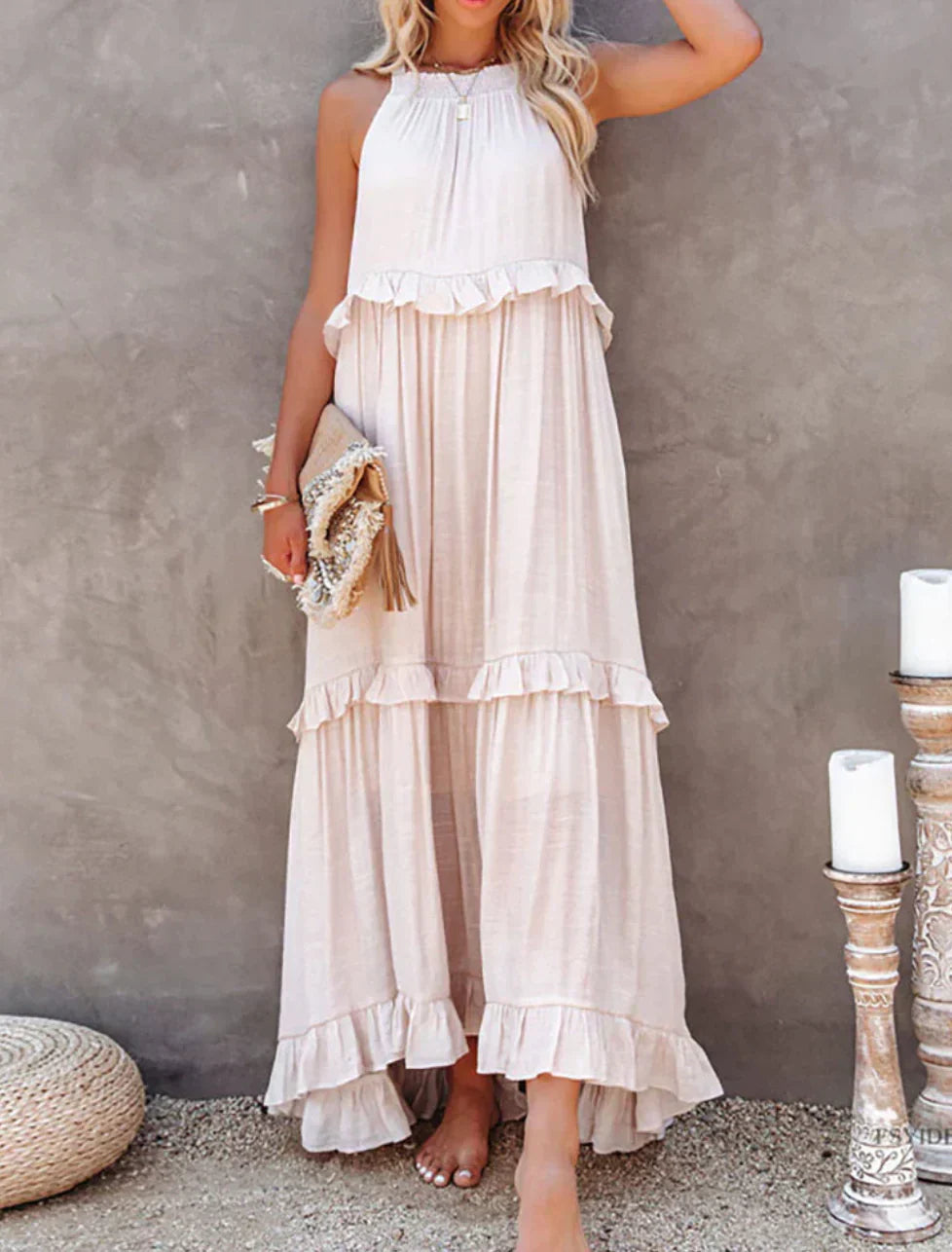 LB | Stylowa sukienka maxi damska wiosna lato