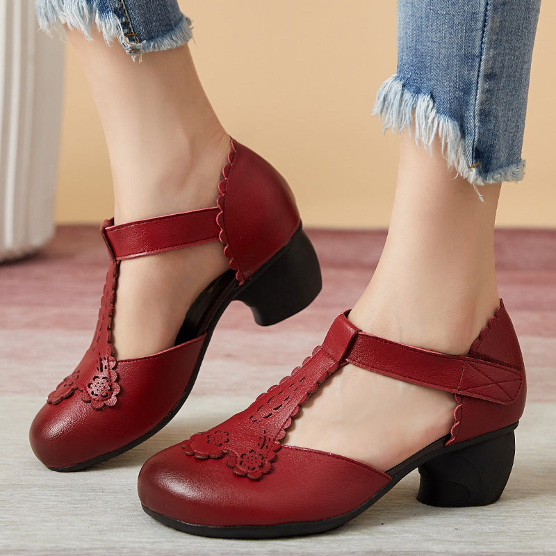 LB | Ponadczasowe buty w stylu vintage na obcasie