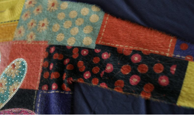 AS | Diamentowy sweter w kwiaty w stylu vintage 2024
