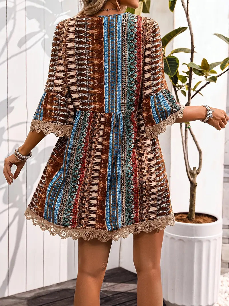 LB | Czeska mini sukienka w stylu vintage