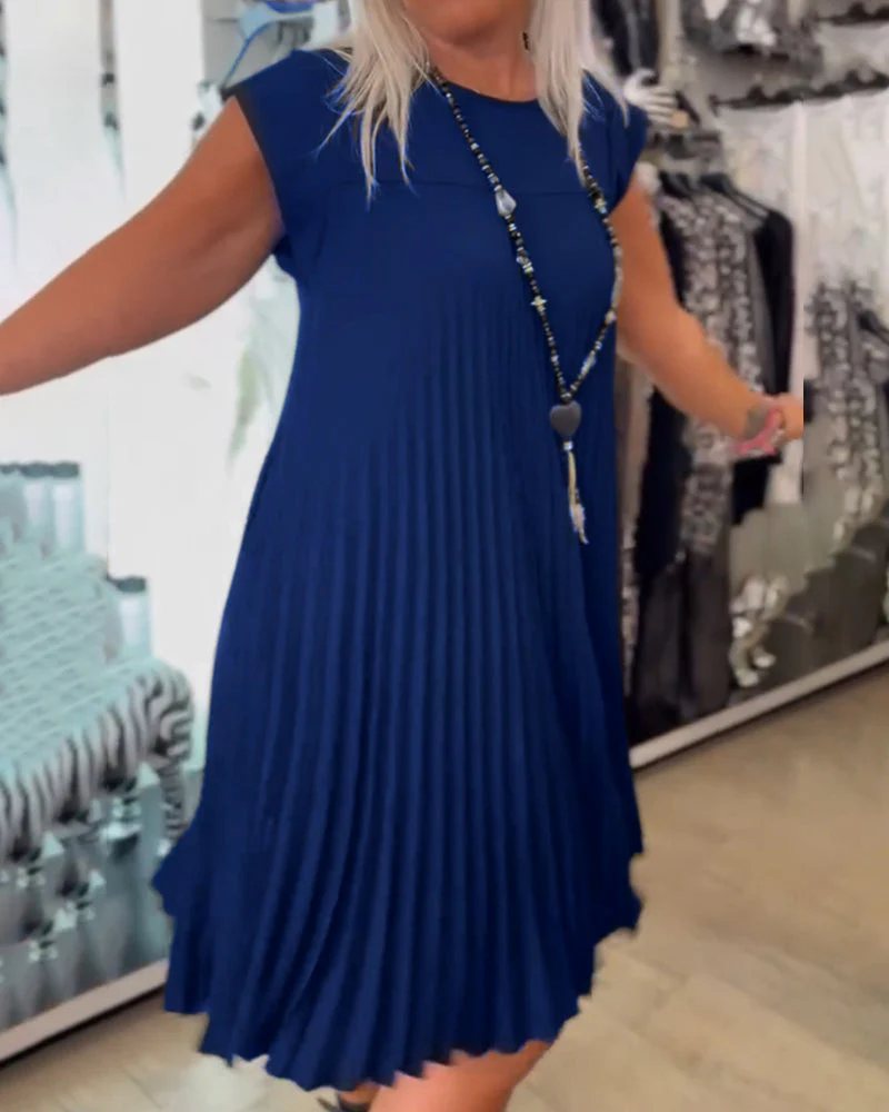 LB | Plisowana sukienka midi