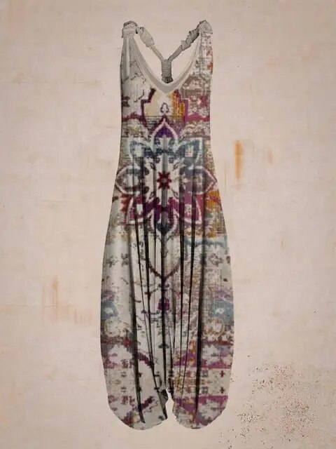 LB | Swobodny kombinezon w stylu boho