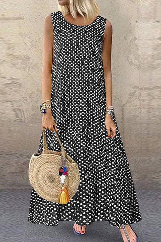 LB | Polka Dot Tank Maxi Dress