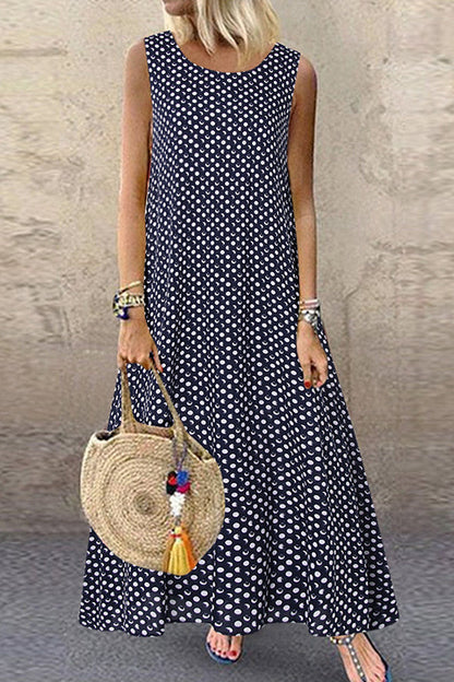 LB | Polka Dot Tank Maxi Dress