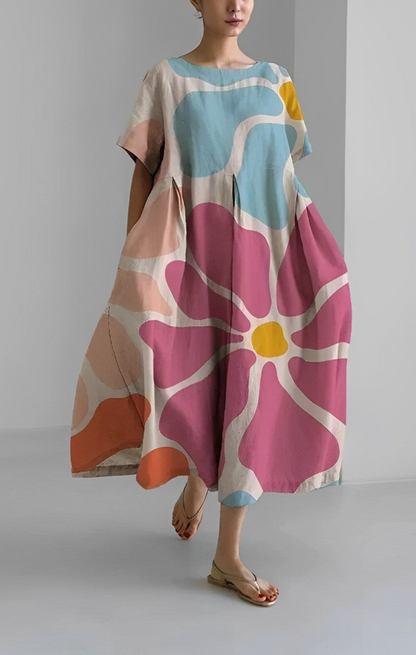 LB | Sukienka maxi Malina