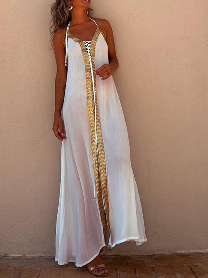 LB | Neckholder Casual Resort Maxi Dress