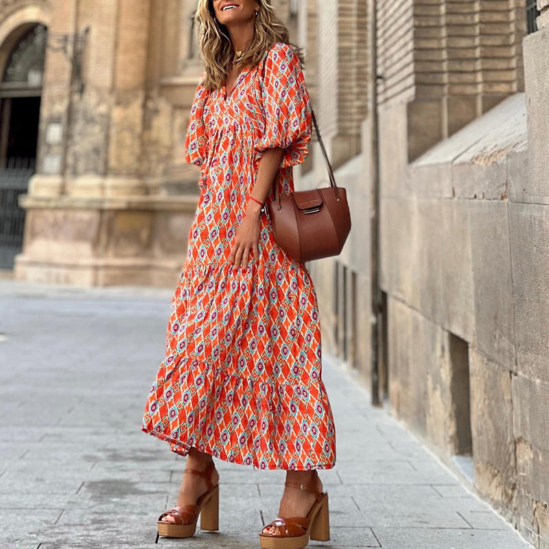 LB | Nadmorski urok boho maxi sukienka