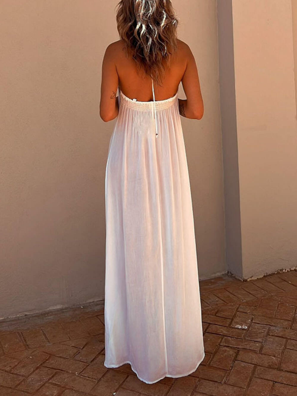 LB | Neckholder Casual Resort Maxi Dress