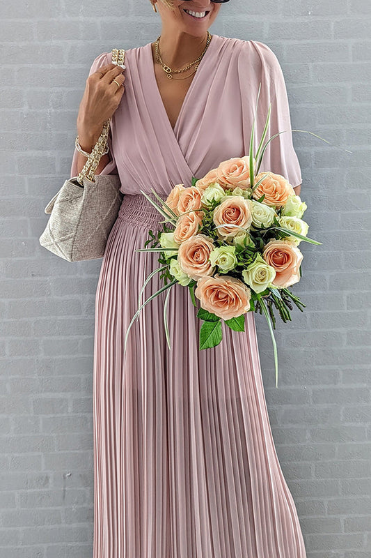 LB | Kombinezon Delightful Day Smocked waist z plisowaną szeroką nogawką