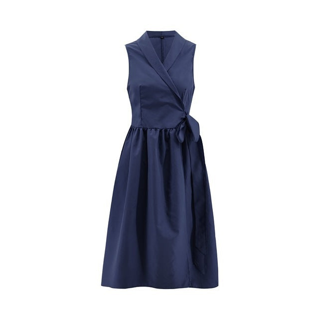 LB | Elegancka kopertowa sukienka midi
