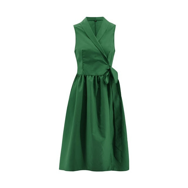 LB | Elegancka kopertowa sukienka midi