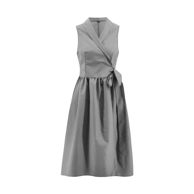 LB | Elegancka kopertowa sukienka midi