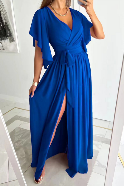 LB | You're Enough Ruffle Sleeve Maxi Dress