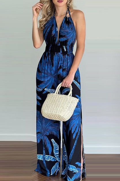 LB | Casual Simplicity Print Spaghetti Strap Luźne kombinezony (6 kolorów)