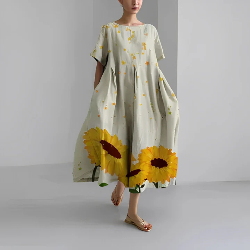 LB | Boho sukienka midi dla kobiet | Midi