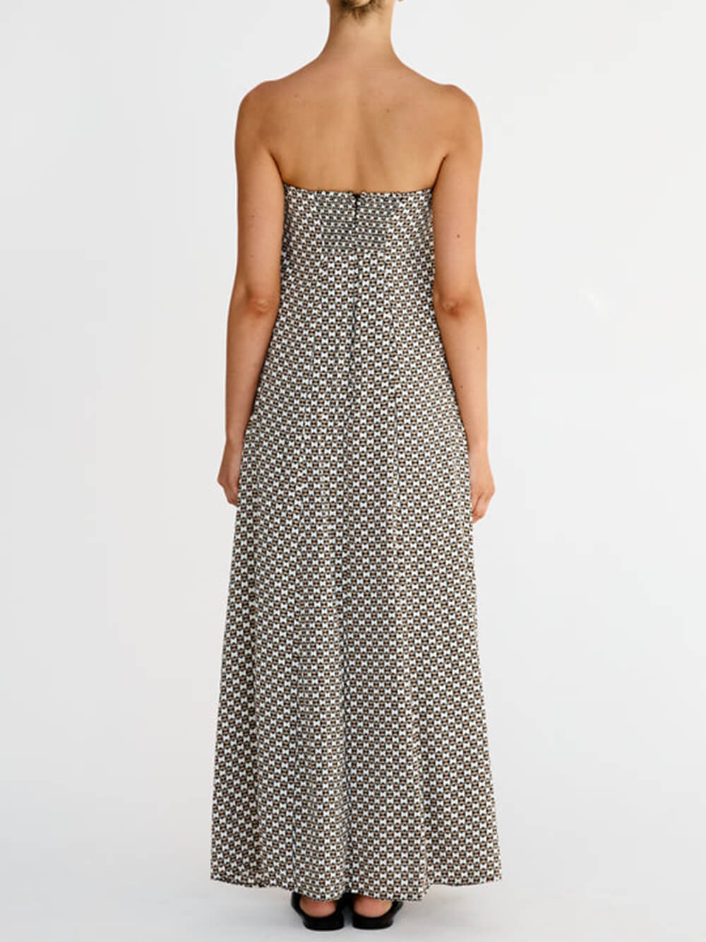 LB | Diamentowa sukienka maxi w stylu bohemy