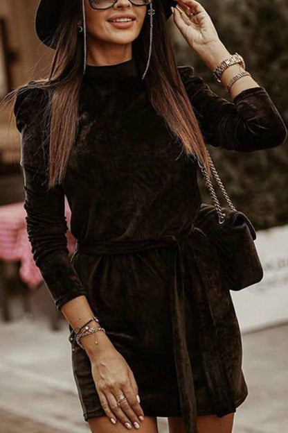 LB | Florcoo Casual Sexy Sukienka mini z długim rękawem (4 kolory)