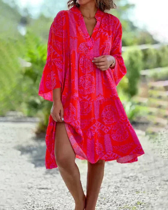 LB | Bawełniana sukienka boho