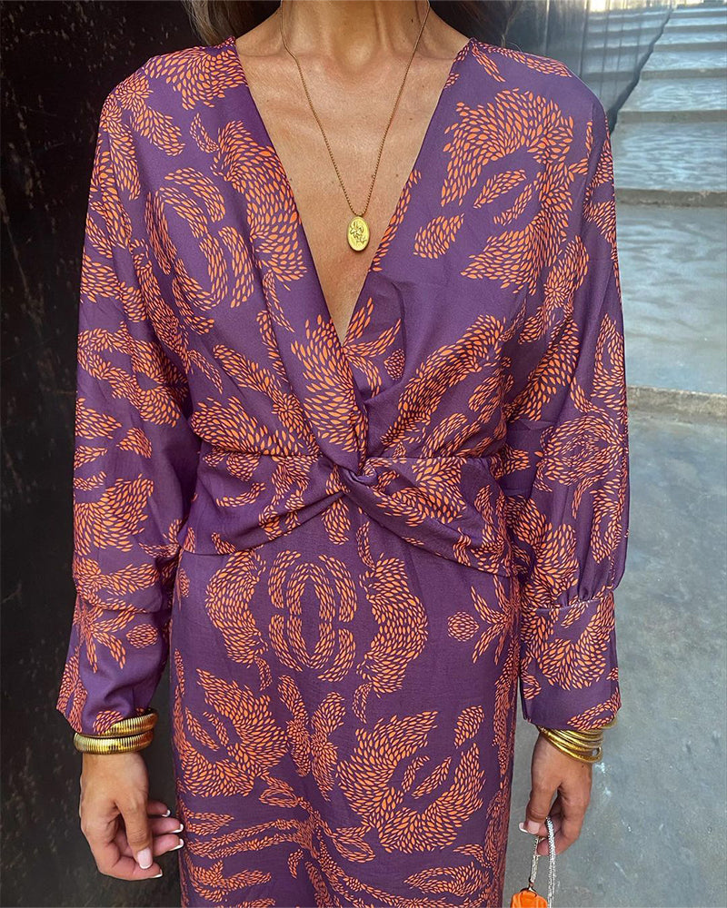 LB | Twist Elegance Midi Dress