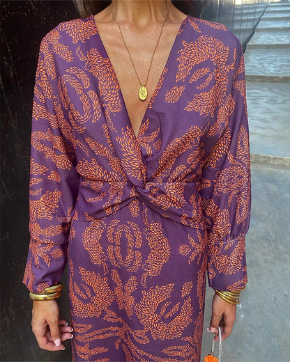 LB | Twist Elegance Midi Dress