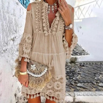 LB | Koronkowa sukienka mini boho