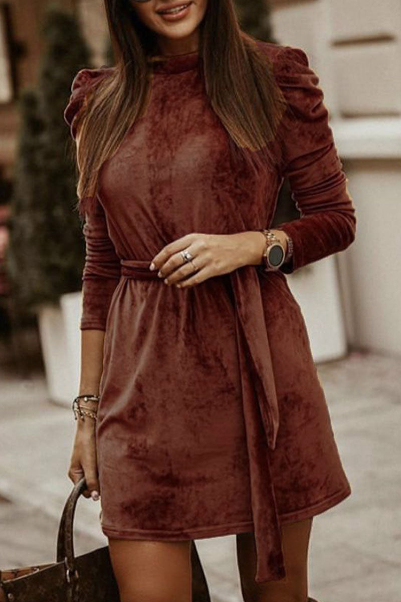 LB | Florcoo Casual Sexy Sukienka mini z długim rękawem (4 kolory)